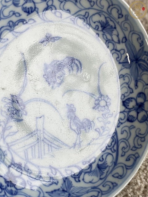 古玩陶瓷雍正-淡描青花雞紋小盤拍賣,當前價格5980元
