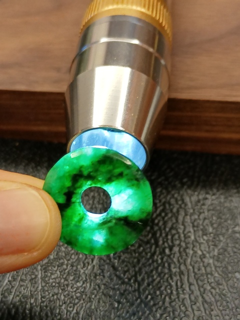 古玩玉器清.翡翠平安扣700拍賣，當前價格700元