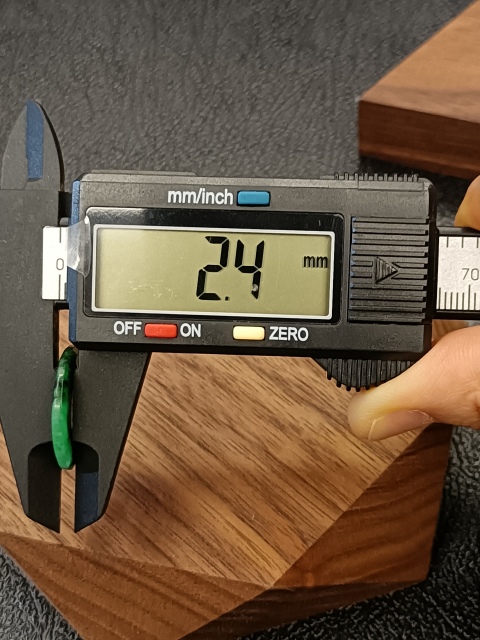 古玩玉器清.翡翠平安扣700拍賣，當前價格700元