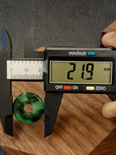 古玩玉器清.翡翠平安扣700拍賣，當前價格700元