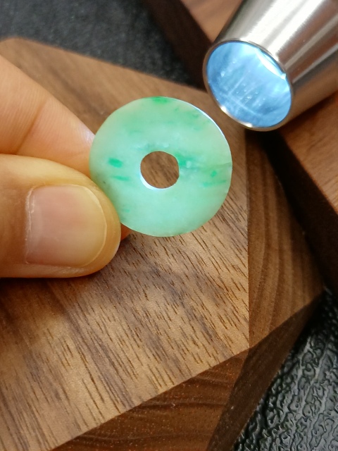 古玩玉器清.翡翠平安扣299拍賣,當前價格299元