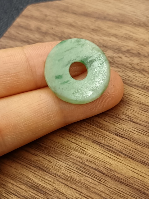 古玩玉器清.翡翠平安扣299拍賣,當前價格299元