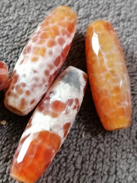 古玩雜項多棱瑪瑙珠拍賣，當前價格158元