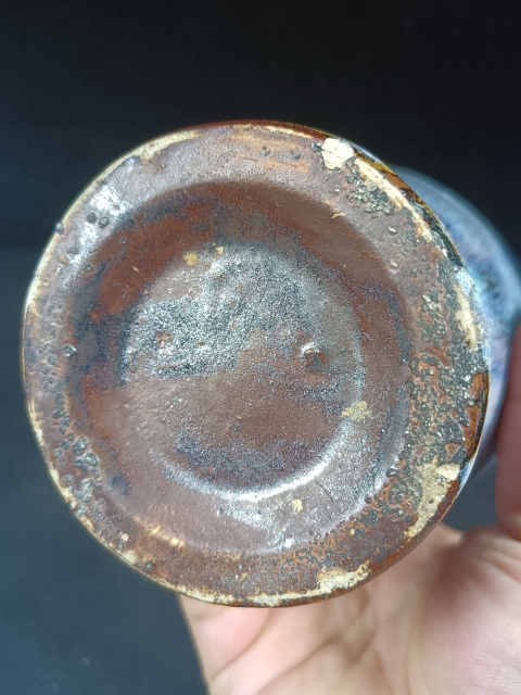 古玩陶瓷(全美品)創(chuàng)匯時(shí)期石灣窯窯變釉觀音瓶高25cm拍賣,當(dāng)前價(jià)格198元