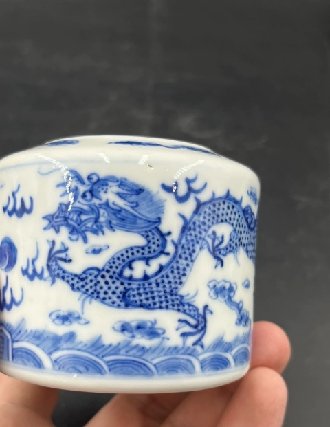 古玩陶瓷清光緒 青花龍紋溫酒器拍賣(mài)，當(dāng)前價(jià)格4500元
