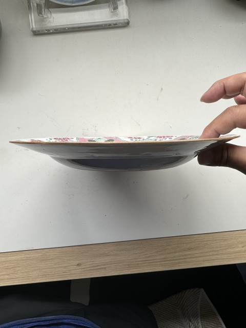 古玩陶瓷雍正·粉彩花卉紋折腰盤拍賣，當前價格2600元