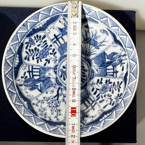 古玩陶瓷民國 青花貼花人物紋杯碟拍賣,當前價格350元