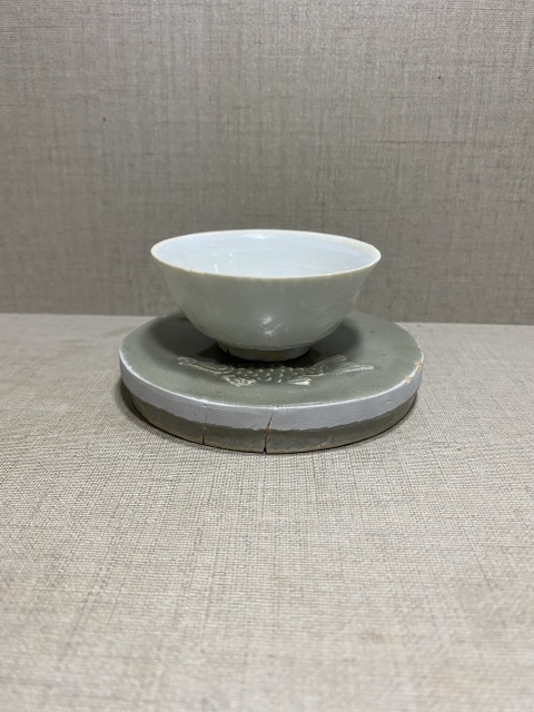 古玩陶瓷龍泉青瓷雙魚標本拍賣,當前價格600元