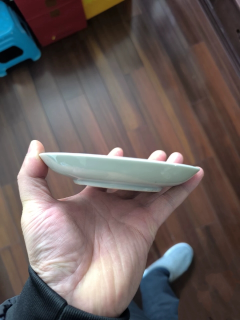 古玩陶瓷晚清粉彩人物故事紋盤拍賣，當前價格700元