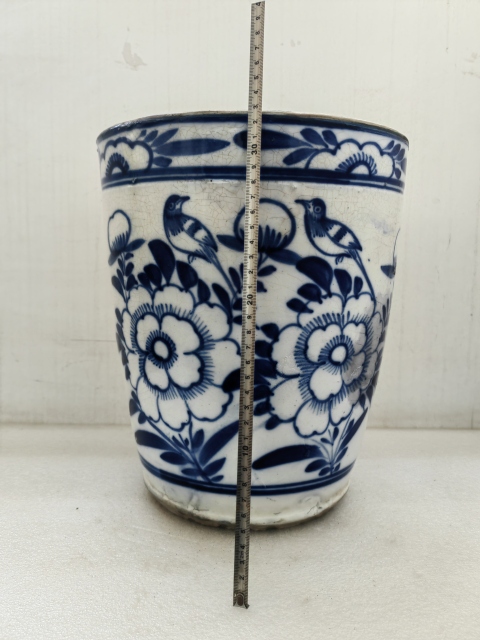 古玩陶瓷青花花鳥紋畫缸拍賣,當(dāng)前價格1500元
