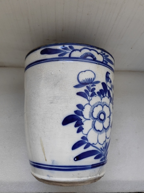 古玩陶瓷青花花鳥紋畫缸拍賣,當(dāng)前價格1500元