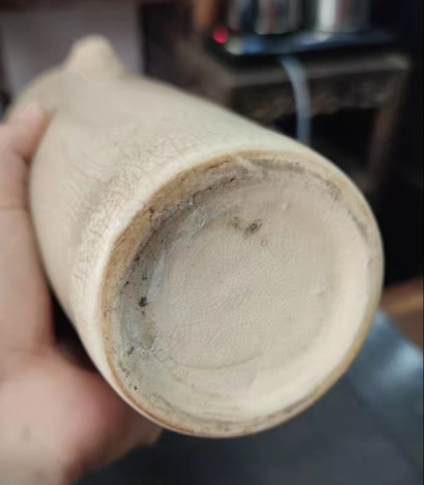 古玩陶瓷精美雙鋪首哥窯瓶拍賣,當前價格6300元