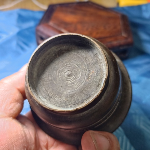 古玩銅器明代回紋供碗拍賣，當(dāng)前價(jià)格3988元