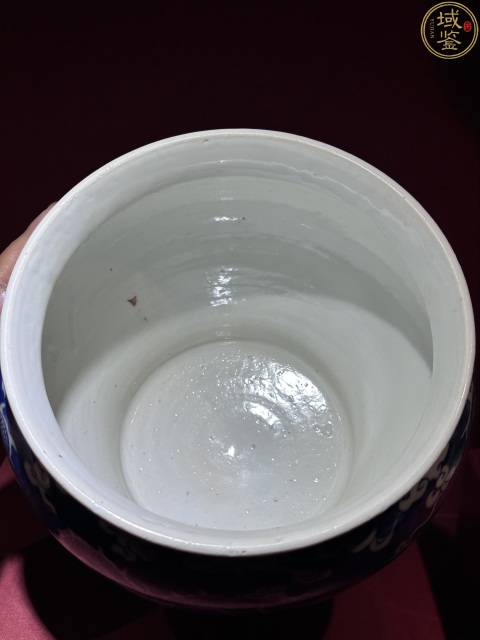 古玩陶瓷光緒 青花留白雙龍戲珠紋馬蹄尊拍賣,當前價格7800元