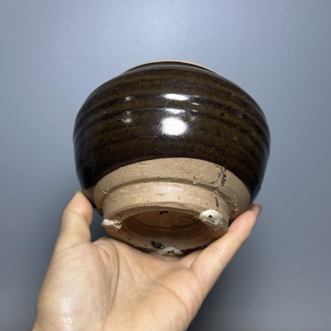 古玩陶瓷金元時期·茶葉末釉茶葉罐拍賣,當前價格788元