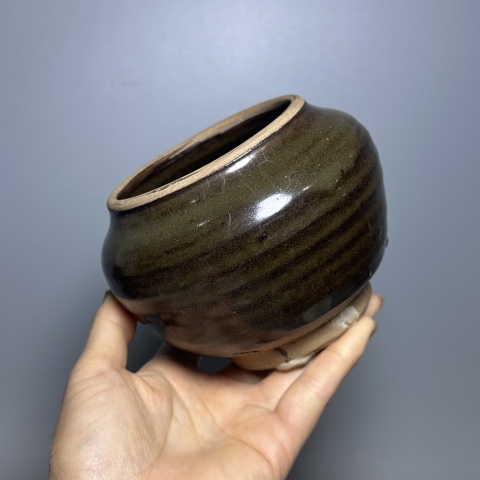 古玩陶瓷金元時期·茶葉末釉茶葉罐拍賣,當前價格788元