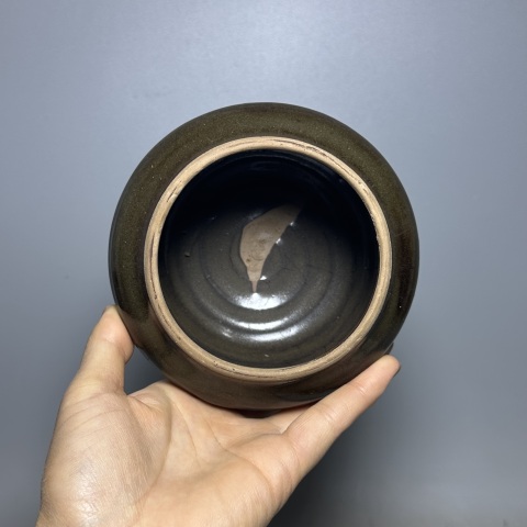 古玩陶瓷金元時期·茶葉末釉茶葉罐拍賣,當前價格788元