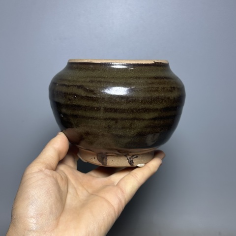 古玩陶瓷金元時期·茶葉末釉茶葉罐拍賣,當前價格788元