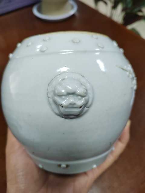 古玩陶瓷德化窯蓋罐拍賣,當前價格288元