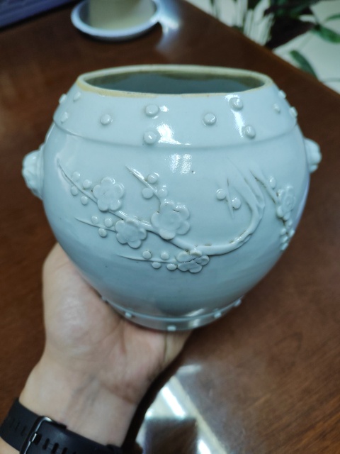 古玩陶瓷德化窯蓋罐拍賣,當前價格288元