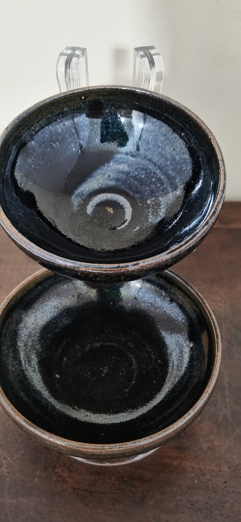古玩陶瓷磁州窯窯變黑釉茶盞拍賣,當(dāng)前價(jià)格2300元