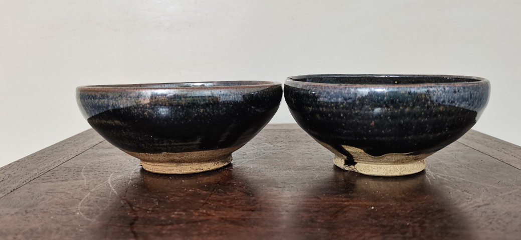 古玩陶瓷磁州窯窯變黑釉茶盞拍賣,當(dāng)前價(jià)格2300元
