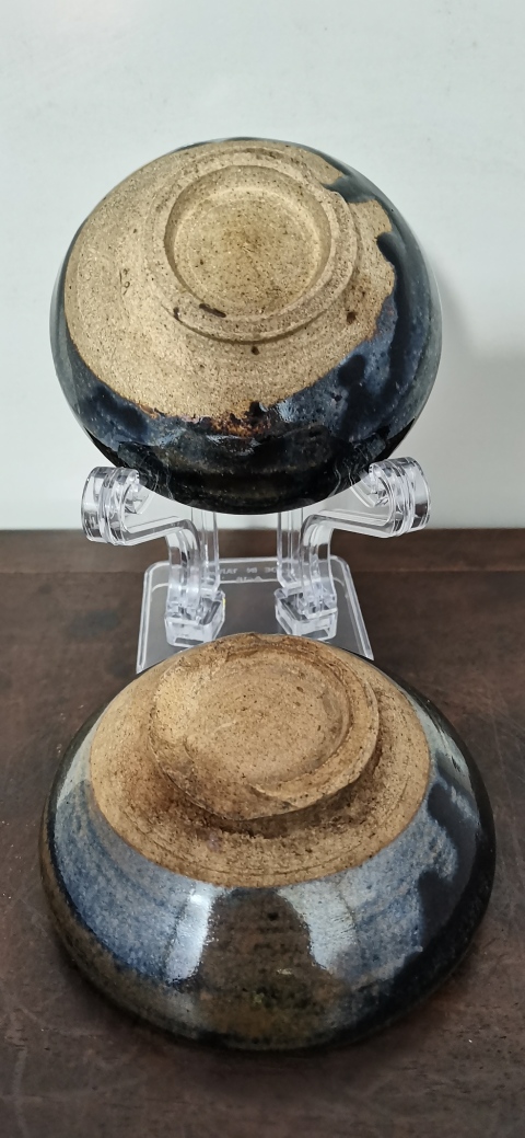 古玩陶瓷磁州窯窯變黑釉茶盞拍賣,當(dāng)前價(jià)格2300元