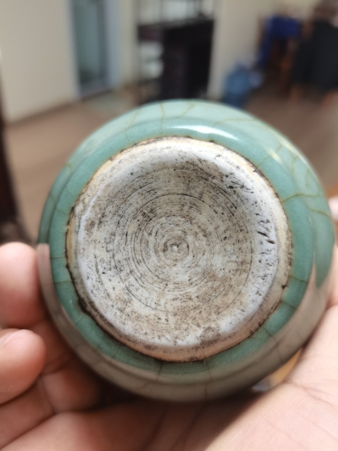 古玩陶瓷仿官釉小案缸拍賣，當(dāng)前價格3500元