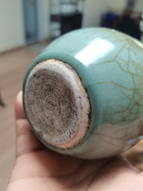 古玩陶瓷仿官釉小案缸拍賣，當(dāng)前價格3500元