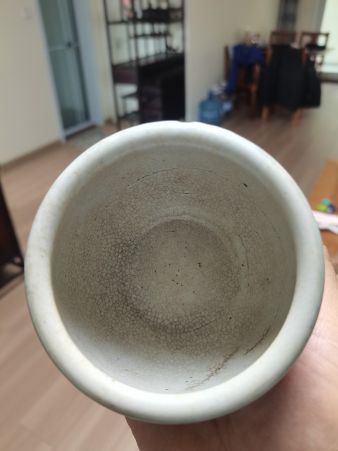 古玩陶瓷仿官釉小案缸拍賣，當(dāng)前價格3500元