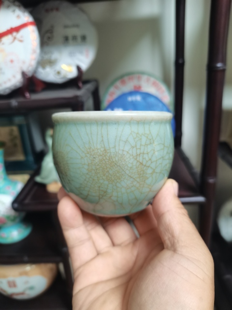 古玩陶瓷仿官釉小案缸拍賣，當(dāng)前價格3500元