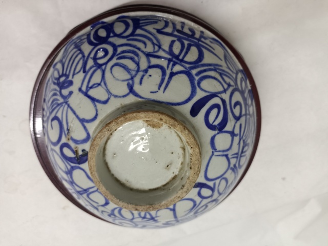 古玩陶瓷清代.囍字紋青花大碗拍賣，當(dāng)前價格980元