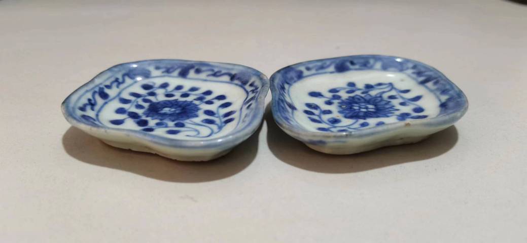 古玩陶瓷青花匙碟拍賣,當前價格900元