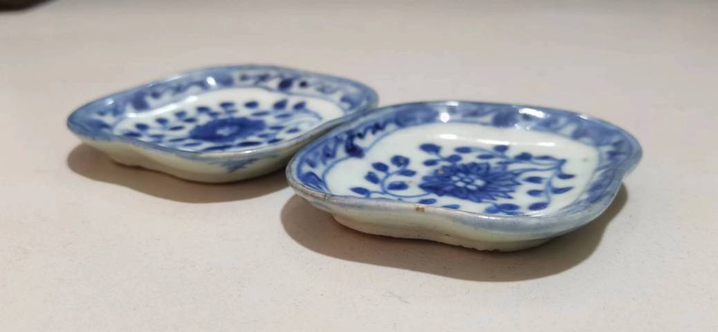 古玩陶瓷青花匙碟拍賣,當前價格900元