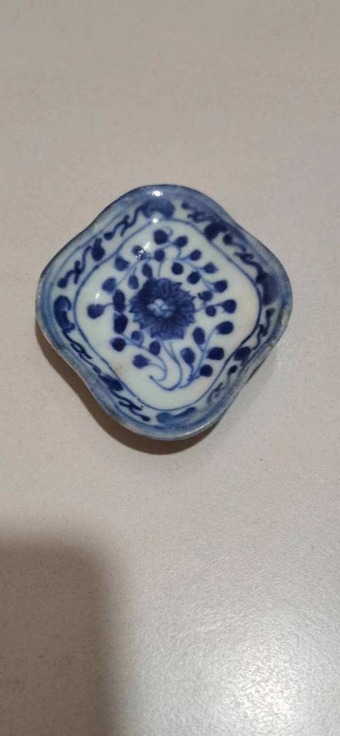 古玩陶瓷青花匙碟拍賣,當前價格900元