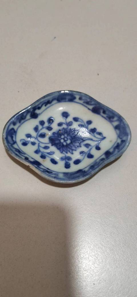 古玩陶瓷青花匙碟拍賣,當前價格900元