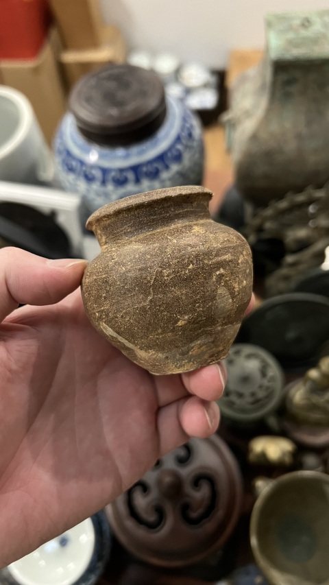 古玩陶瓷宋元褐釉罐拍賣(mài),當(dāng)前價(jià)格199元