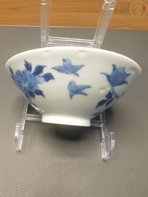 古玩陶瓷青花花鳥斗笠碗拍賣,當(dāng)前價格198元
