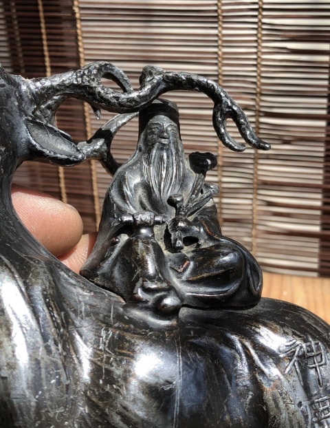 古玩雜項民國?春日神鹿擺件拍賣，當(dāng)前價格955元