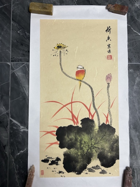 古玩字畫王宗林《荷香》拍賣,當前價格488元