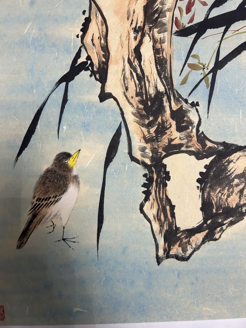 古玩字畫王宗林《花鳥》拍賣,當前價格455元