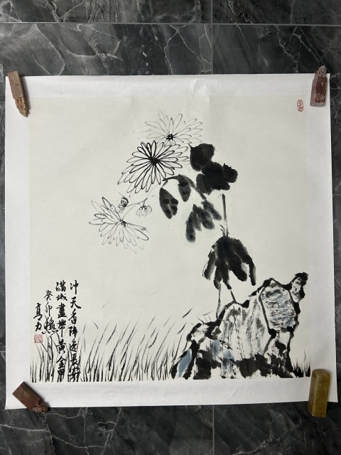 古玩字畫高力《花卉》拍賣,當前價格188元