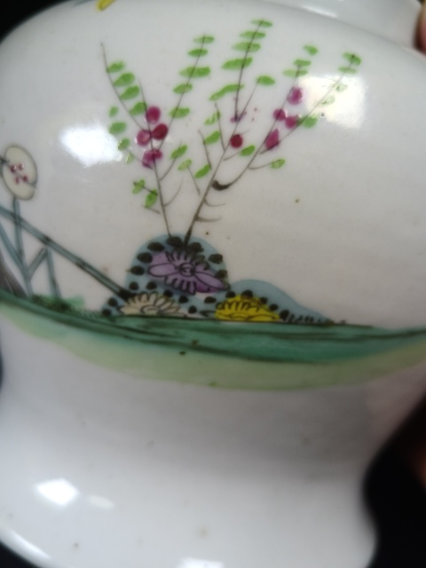古玩陶瓷民國時(shí)期粉彩桃花美女人物仕女圖將軍罐，高14cm拍賣，當(dāng)前價(jià)格1000元