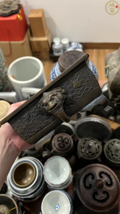 古玩雜項大明宣德底款銅盆拍賣，當前價格1999元