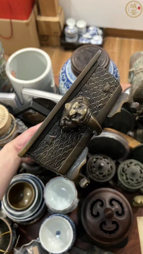 古玩雜項大明宣德底款銅盆拍賣，當前價格1999元