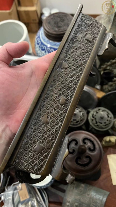 古玩雜項大明宣德底款銅盆拍賣，當前價格1999元