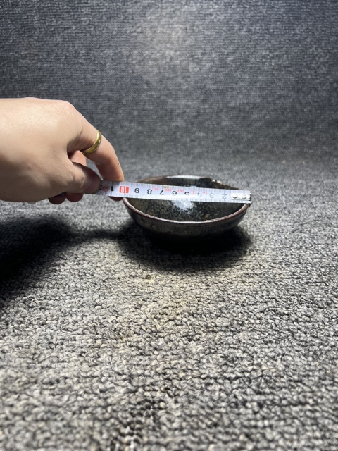 古玩陶瓷館藏級精品南宋建窯油滴盞茶漏拍賣，當前價格198元
