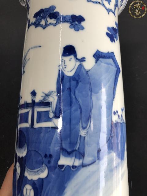 古玩陶瓷超細路頂級青花人物故事紋箭筒拍賣,當前價格9800元