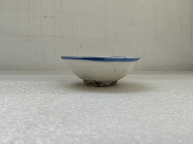 古玩陶瓷青花年年有余紋茶碗拍賣，當(dāng)前價(jià)格398元