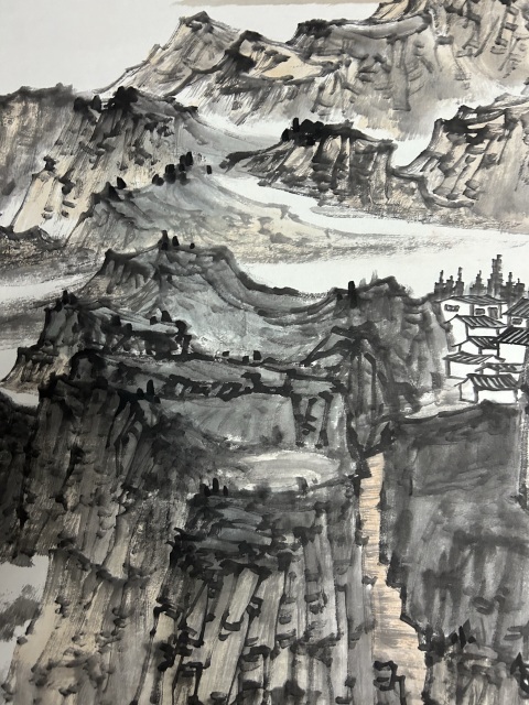 古玩字畫溫業(yè)強(qiáng)《壑嶺聽(tīng)泉》拍賣,當(dāng)前價(jià)格850元